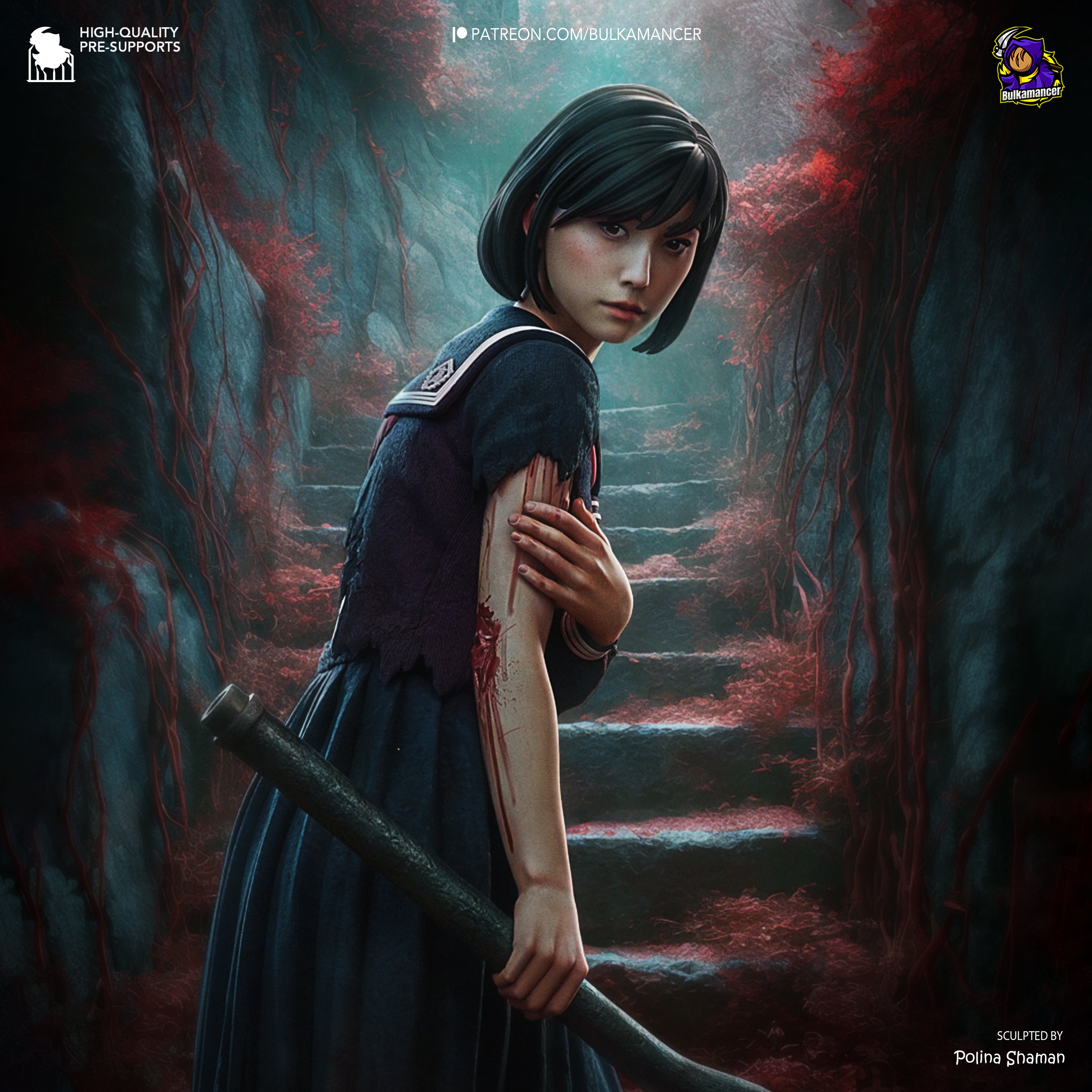 Bulkamancer Sculpts Not Yet Dead 216mm 1/8TH Statue Unpainted