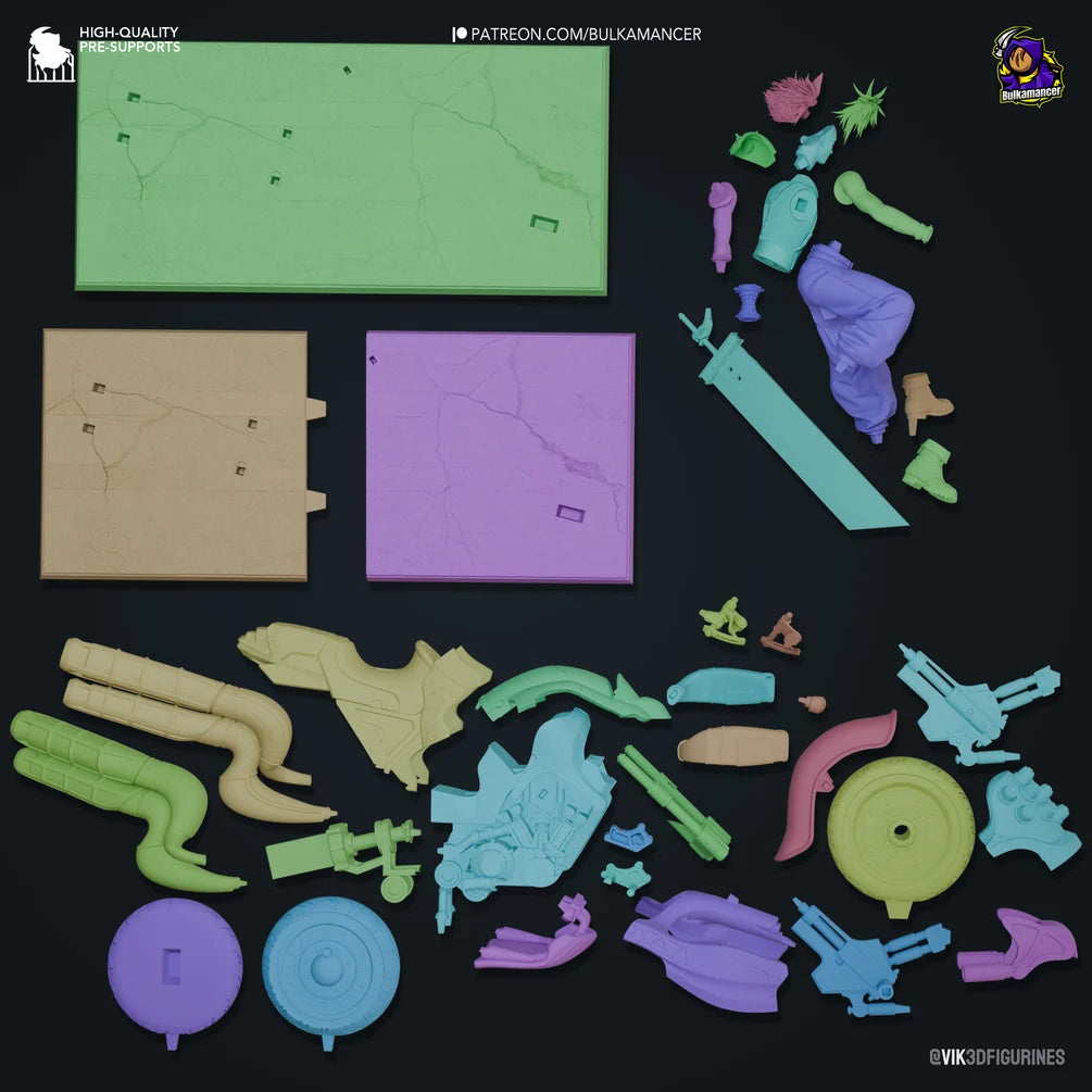 Bulkamancer Sculpts Cloud Fan Art 1/8TH Statue Unpainted