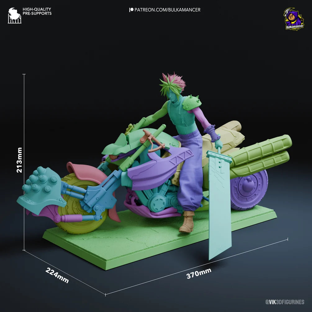 Bulkamancer Sculpts Cloud Fan Art 1/8TH Statue Unpainted