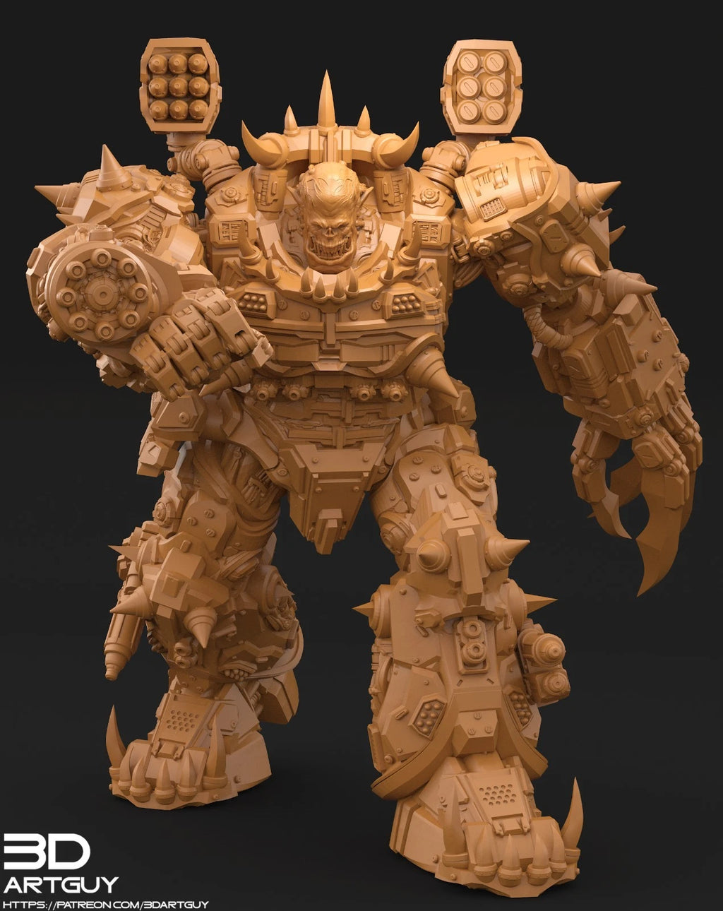 3dArtGuy- Orc War Machine 50mm