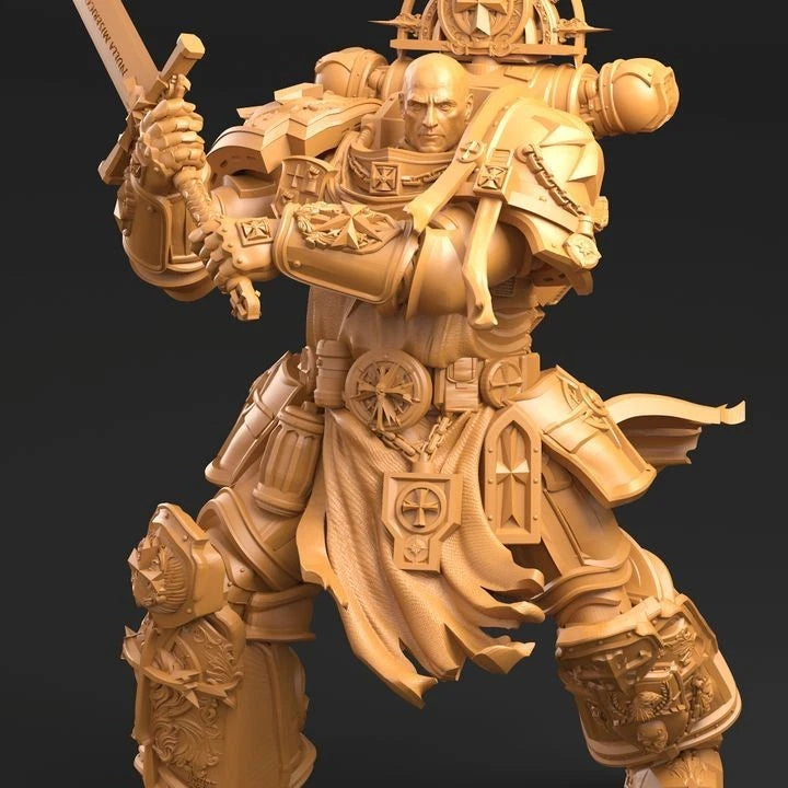 3dArtGuy- Goat Crusader 32mm Miniature