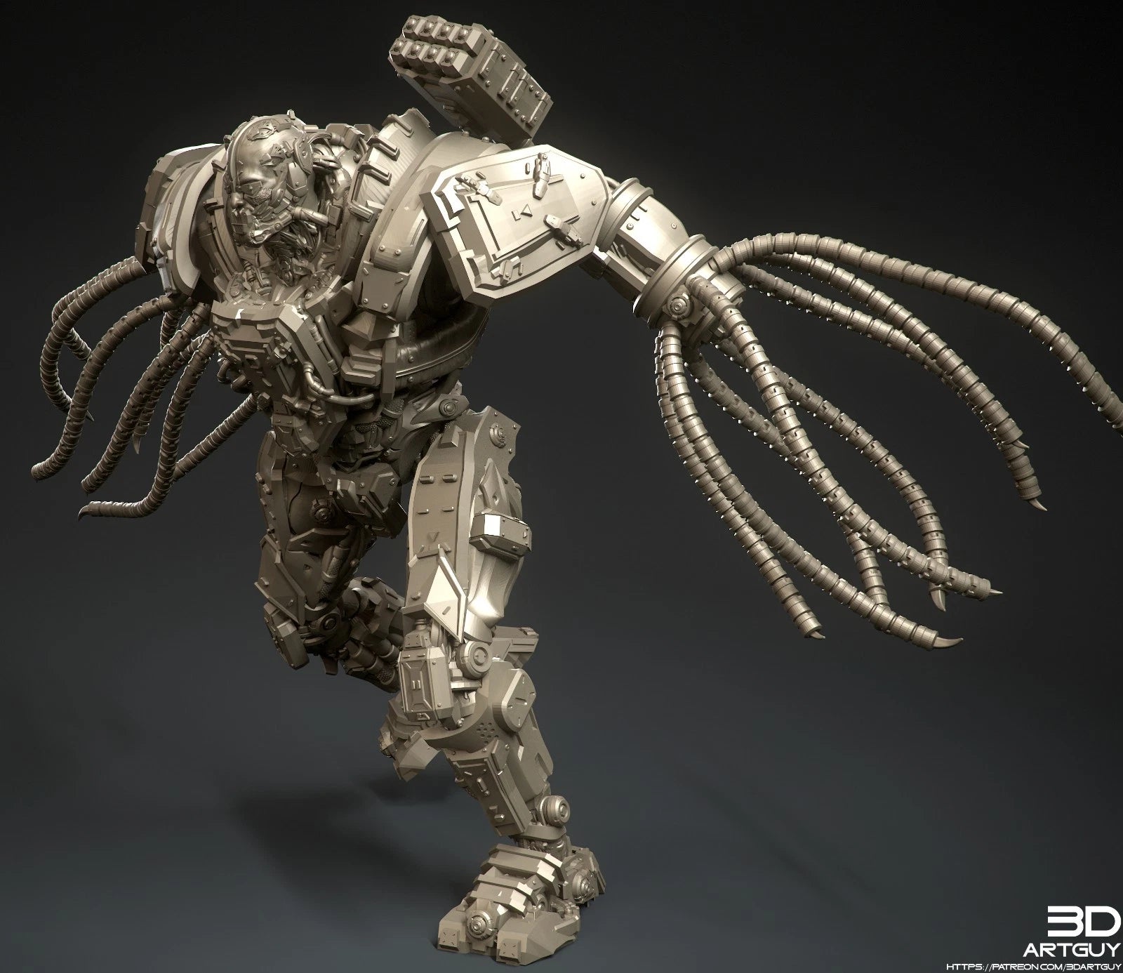 3dArtGuy- Cyberpunk Monster Diorama 100mm