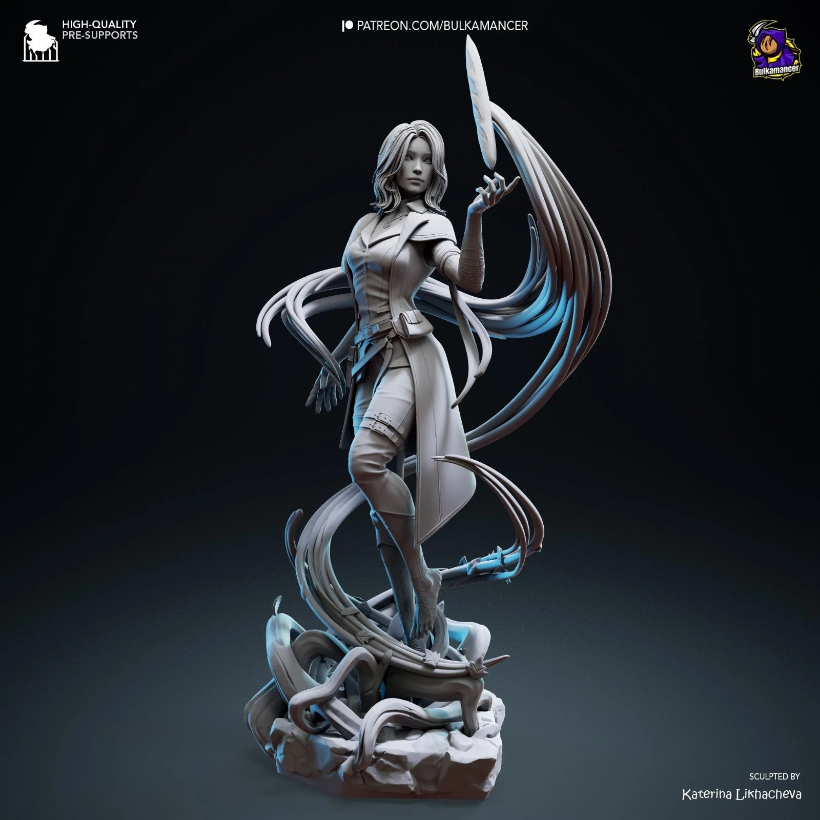 Bulkamancer Sculpts  Lune Clair Obscur: Expedition 33 1/8TH Statue Unpainted