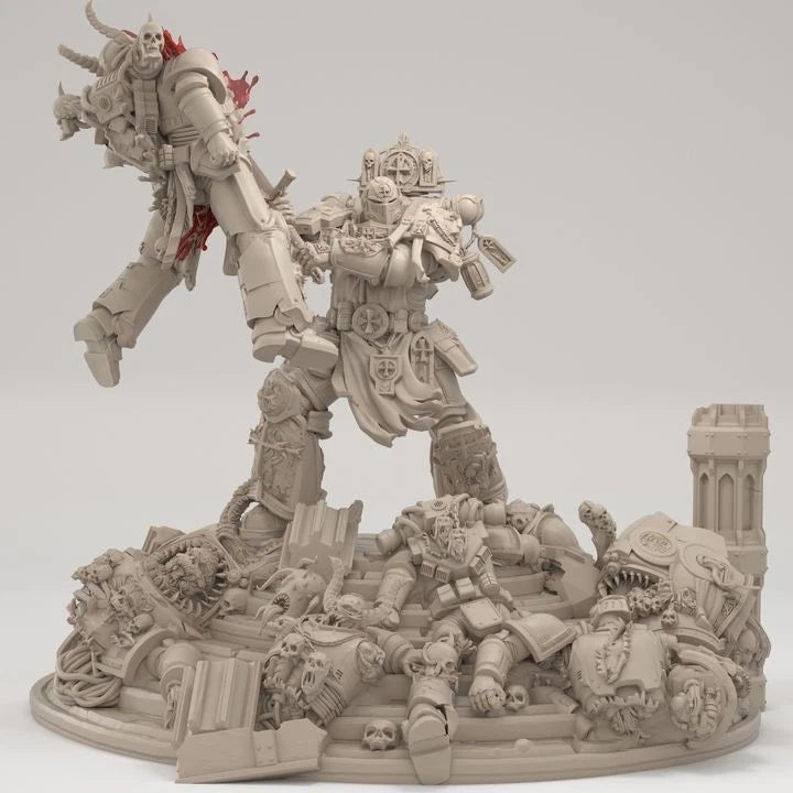 3dArtGuy- Goat Crusader 75mm Diorama Miniature