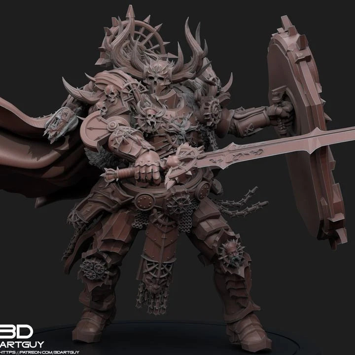 3dArtGuy- Herald Of The Apocalypse Mounted And Unmounted 40mm Miniatures