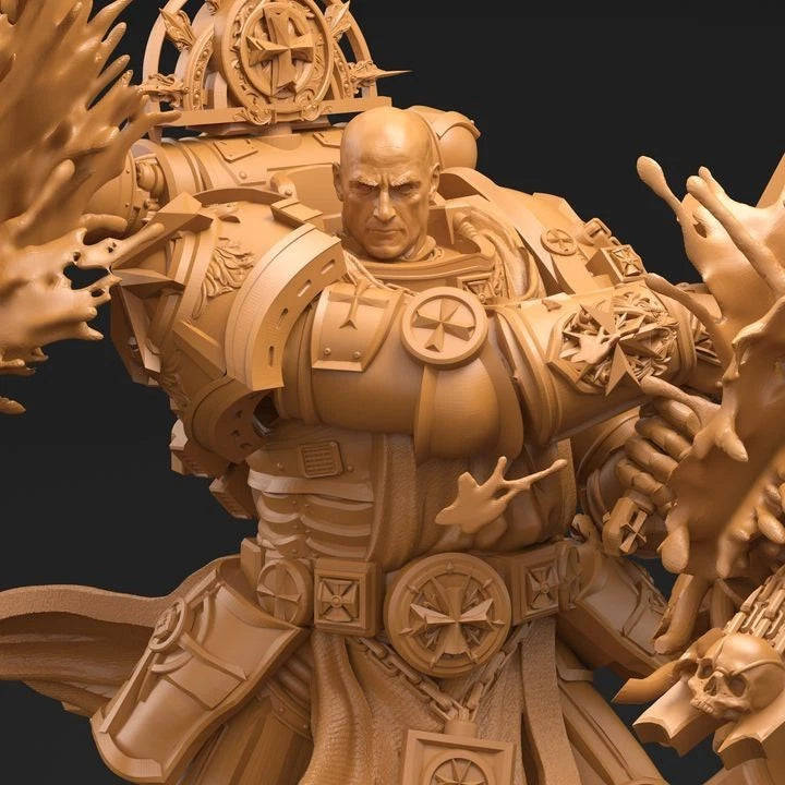 3dArtGuy- Goat Crusader 32mm Miniature