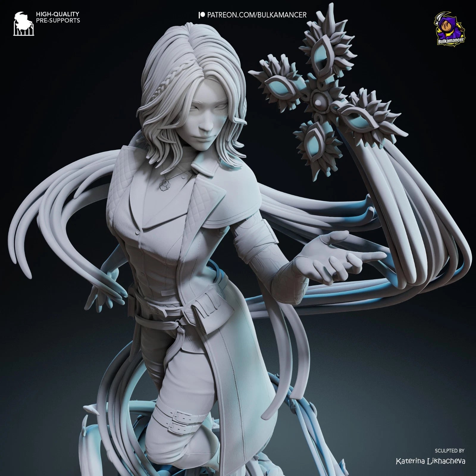 Bulkamancer Sculpts  Lune Clair Obscur: Expedition 33 1/8TH Statue Unpainted