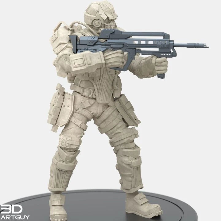 3dArtGuy- Assault Trooper 32mm Miniature