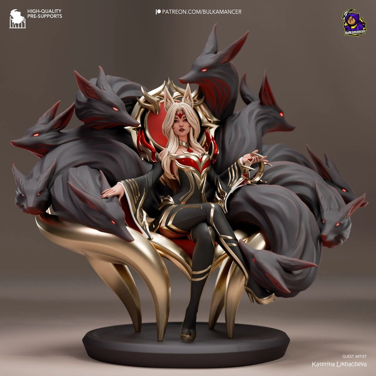 Bulkamancer Sculpts Ahri League Of Legends  1/8TH Statue