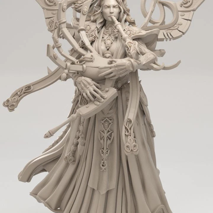 3dArtGuy- Space Elf Musician 32mm Miniature