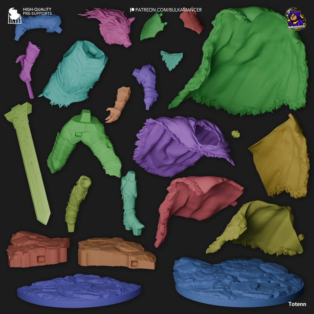 Bulkamancer Sculpts Blaidd Elden Ring 1/8TH Statue Unpainted