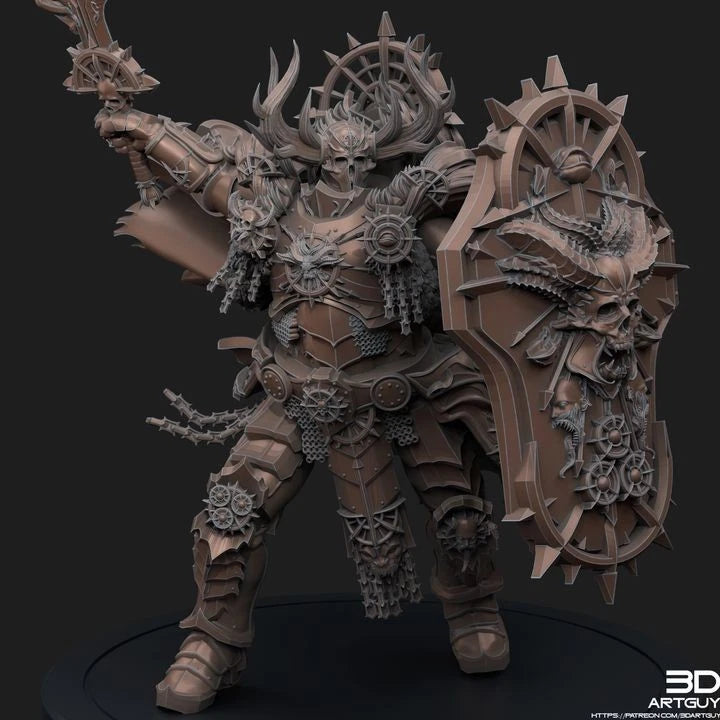 3dArtGuy- Herald Of The Apocalypse Mounted And Unmounted 40mm Miniatures