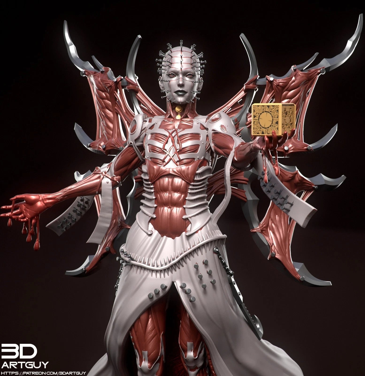 3dArtGuy- Hell Priestess 50mm