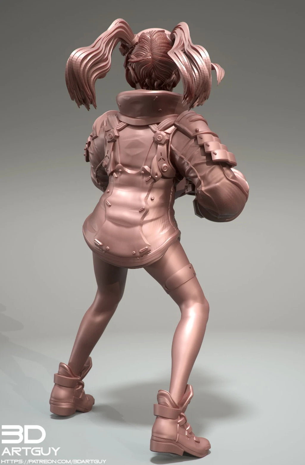 3dArtGuy- Cyberpunk Psycho Diorama 100mm