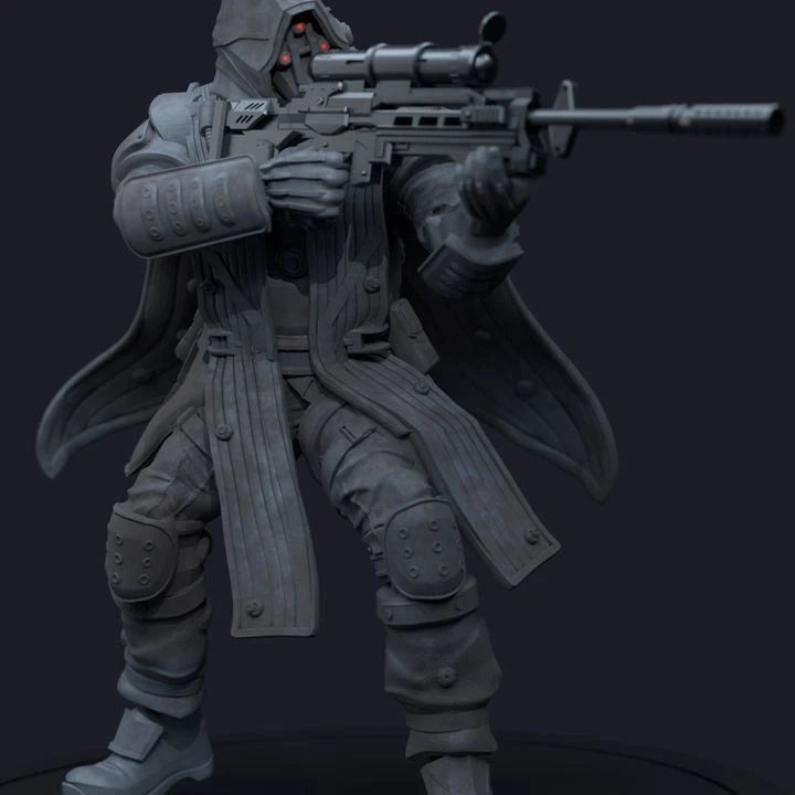 3dArtGuy- Sniper 32mm Miniature