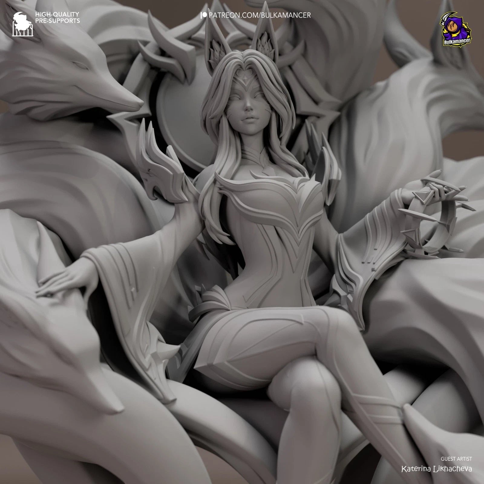 Bulkamancer Sculpts Ahri League Of Legends  1/8TH Statue