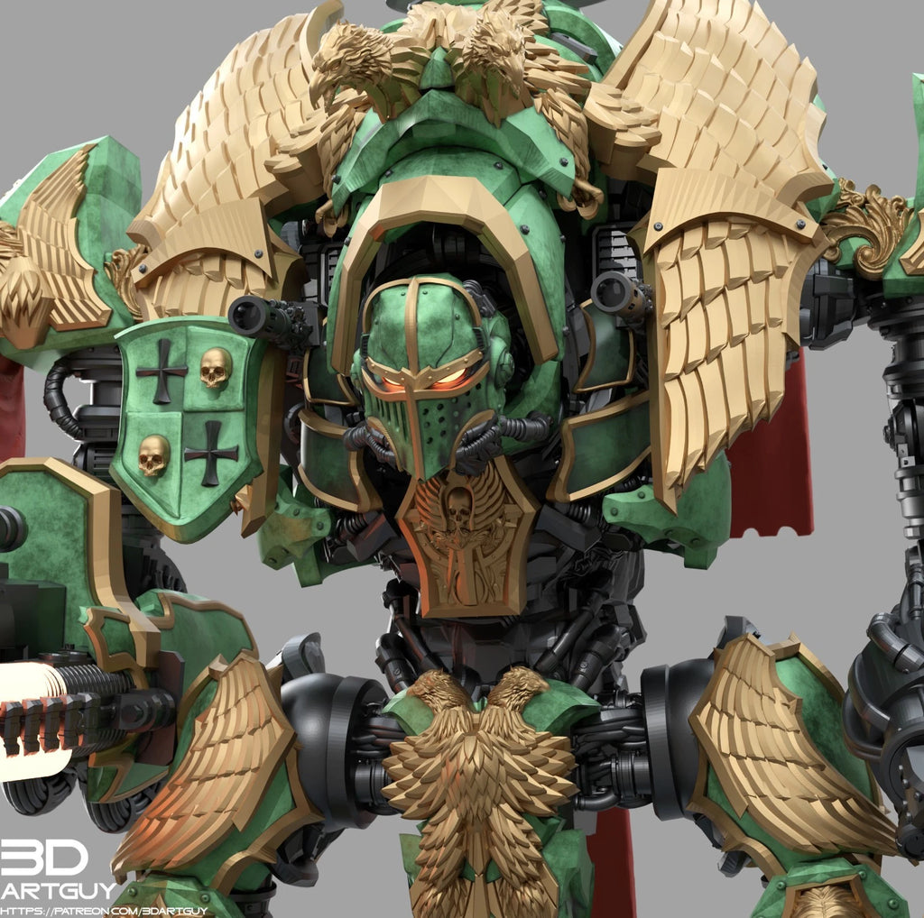 3dArtGuy- Medieval Mech Knight 100mm