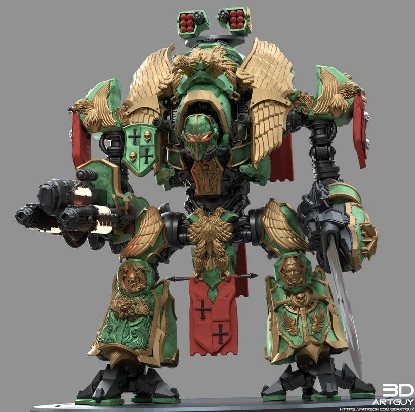 3dArtGuy- Medieval Mech Knight 100mm