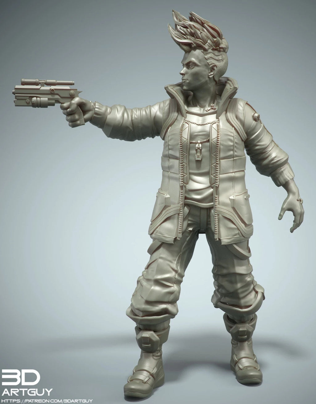 3dArtGuy- Cyberpunk Duo Diorama 100mm