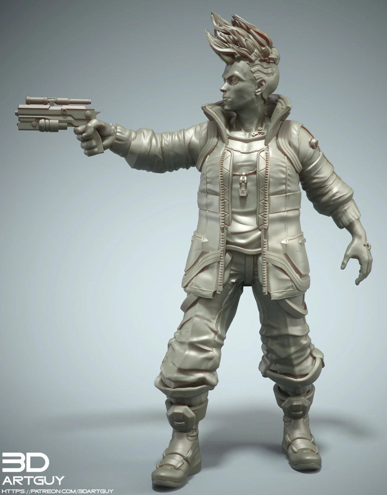 3dArtGuy- Cyberpunk Duo Diorama 100mm