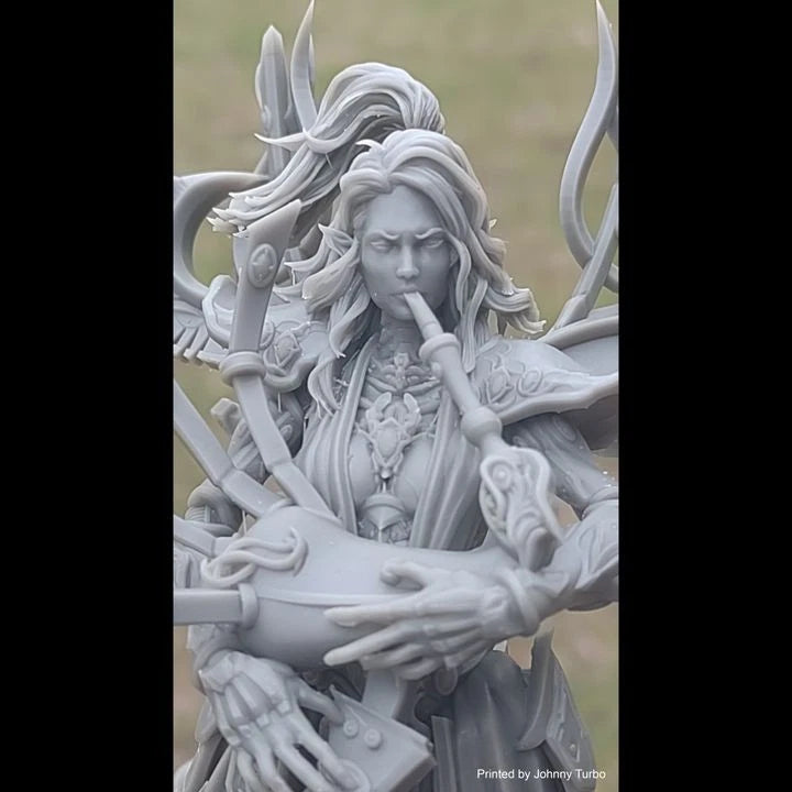 3dArtGuy- Space Elf Musician 32mm Miniature