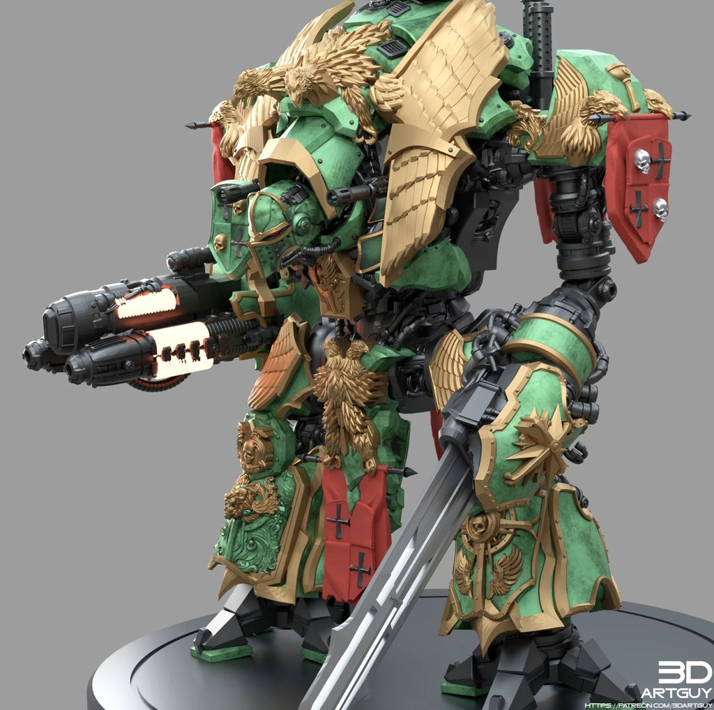 3dArtGuy- Medieval Mech Knight 100mm