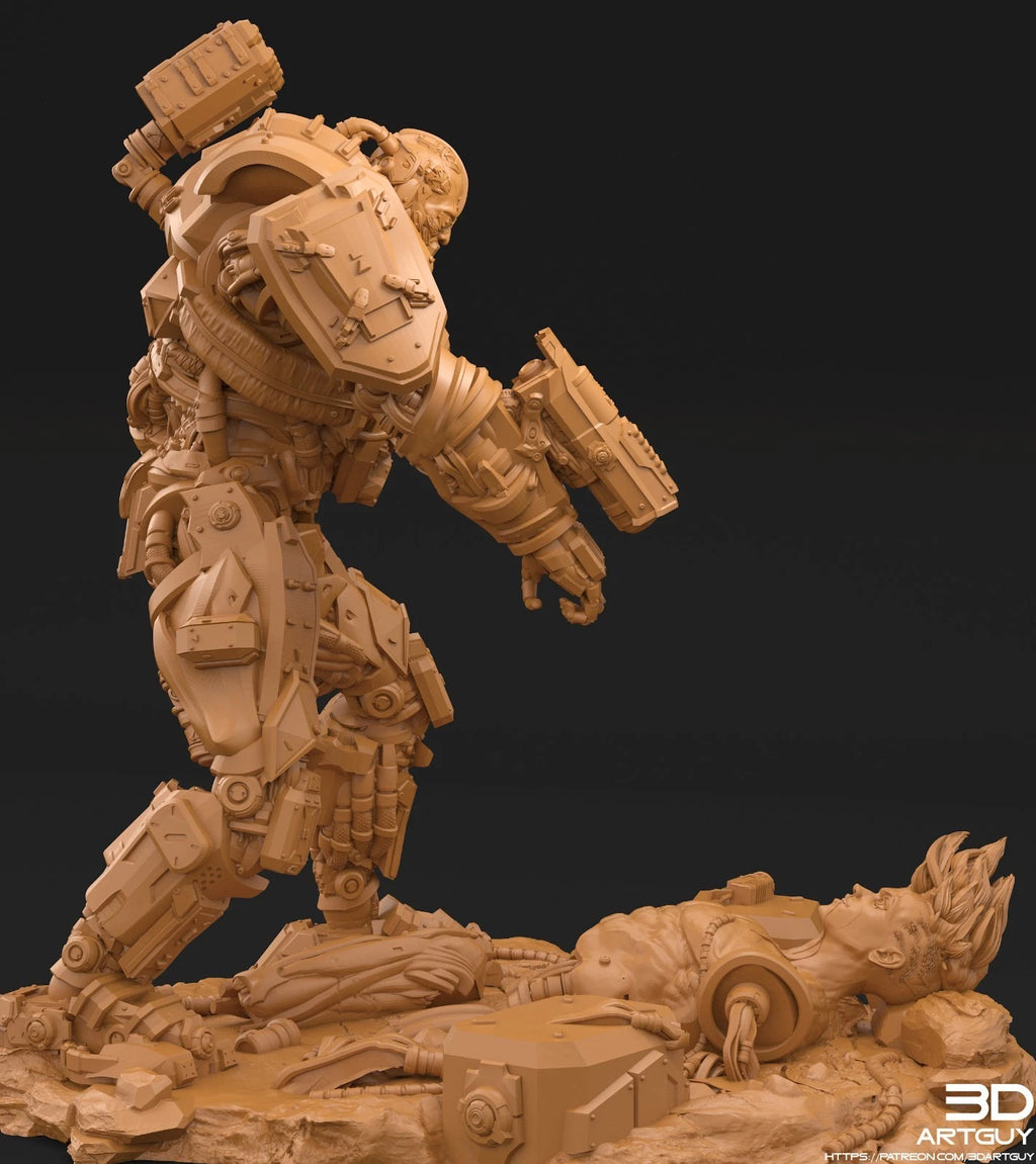 3dArtGuy- Cyberpunk Monster Diorama 100mm