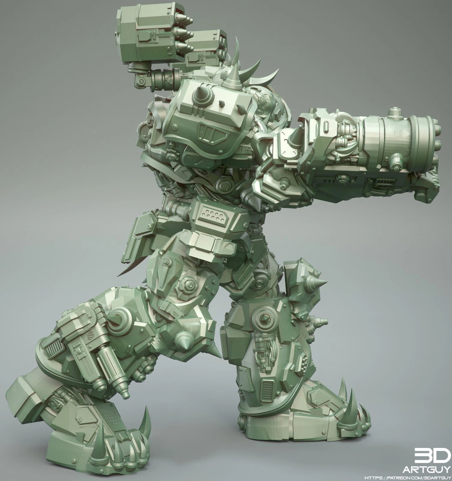 3dArtGuy- Orc War Machine 50mm