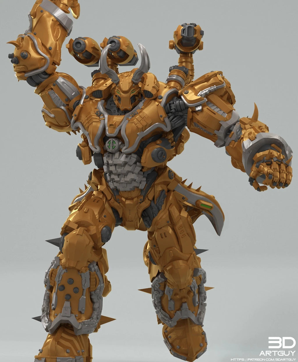 3dArtGuy- Monster Mech Set 50mm