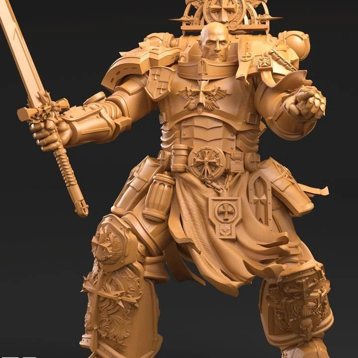 3dArtGuy- Goat Crusader 32mm Miniature