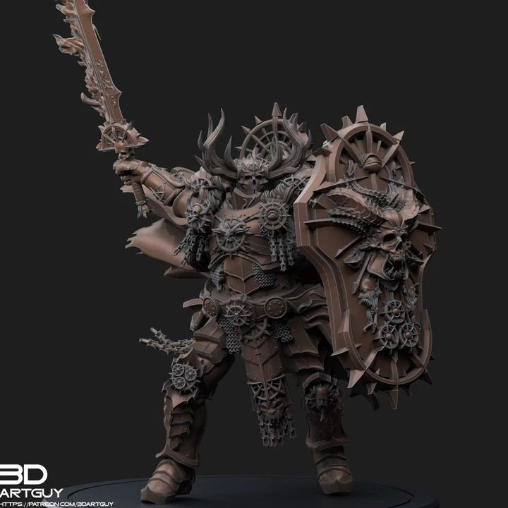 3dArtGuy- Herald Of The Apocalypse Mounted And Unmounted 40mm Miniatures