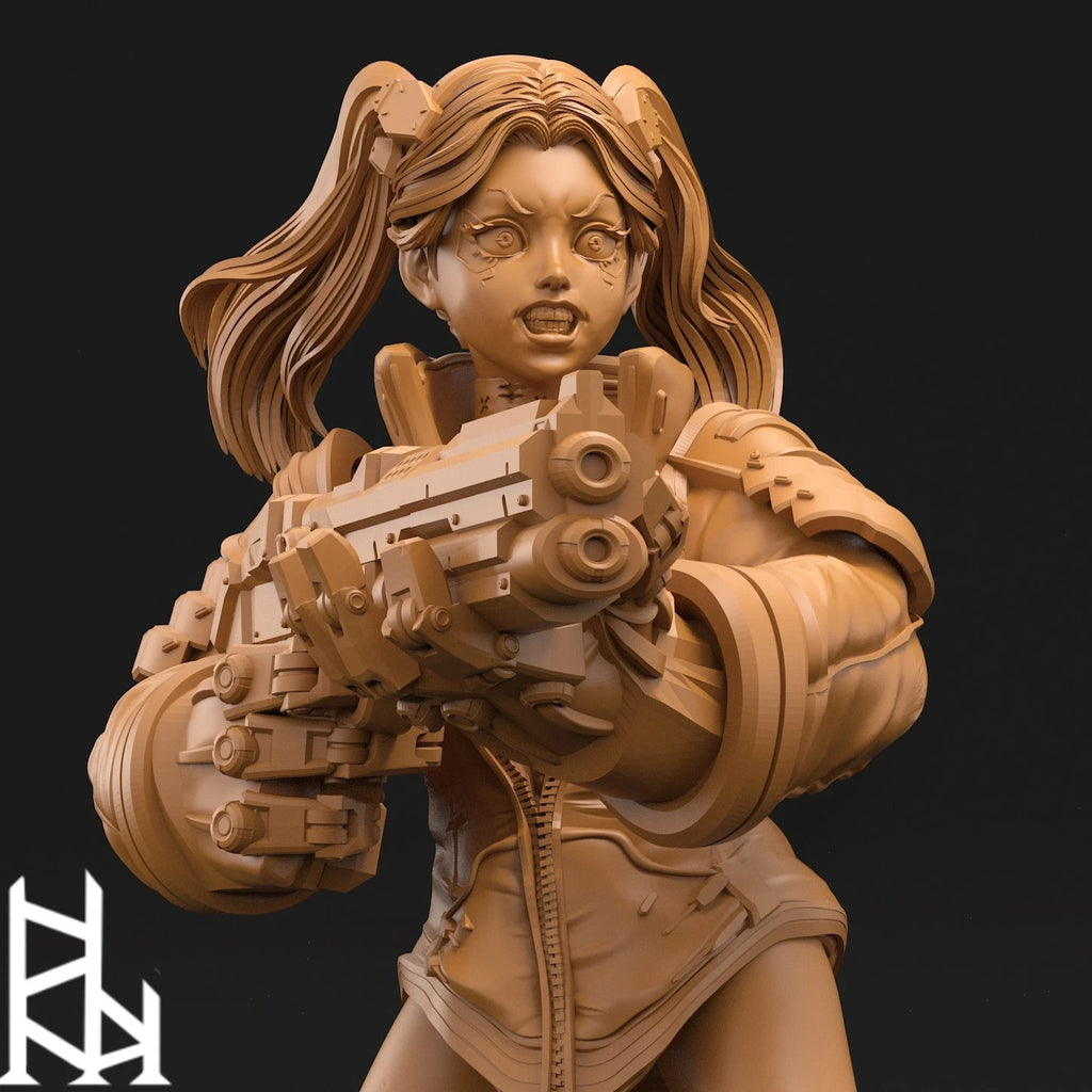 3dArtGuy- Cyberpunk Psycho Diorama 100mm