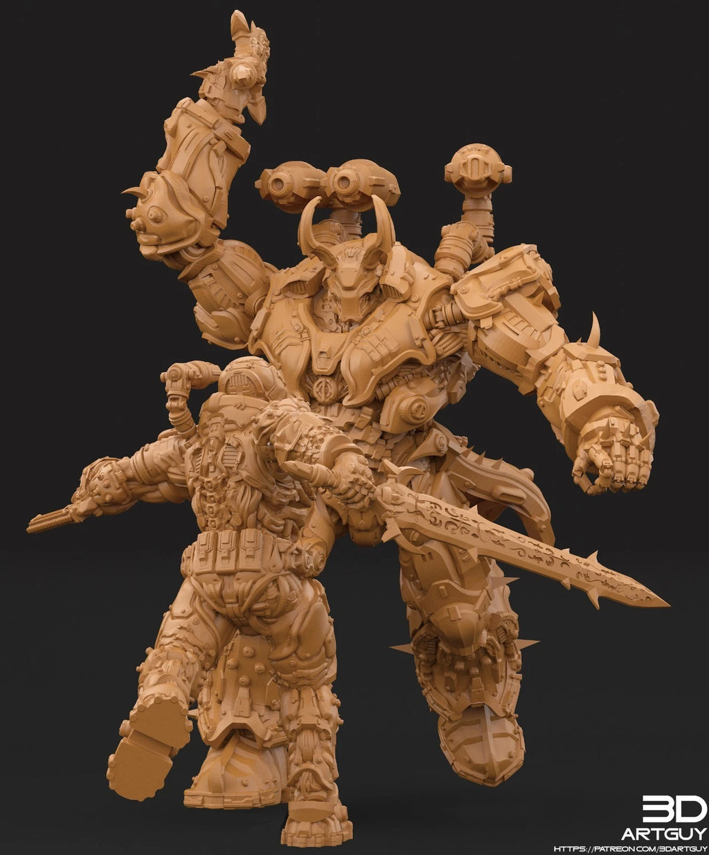 3dArtGuy- Monster Mech Set 50mm