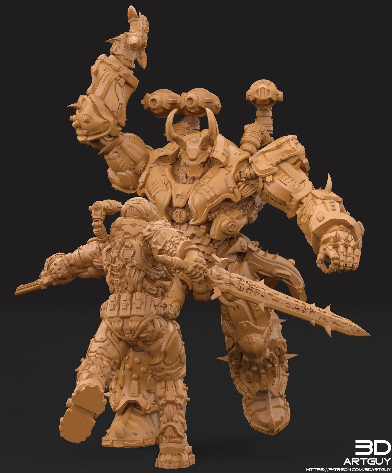 3dArtGuy- Monster Mech Set 50mm