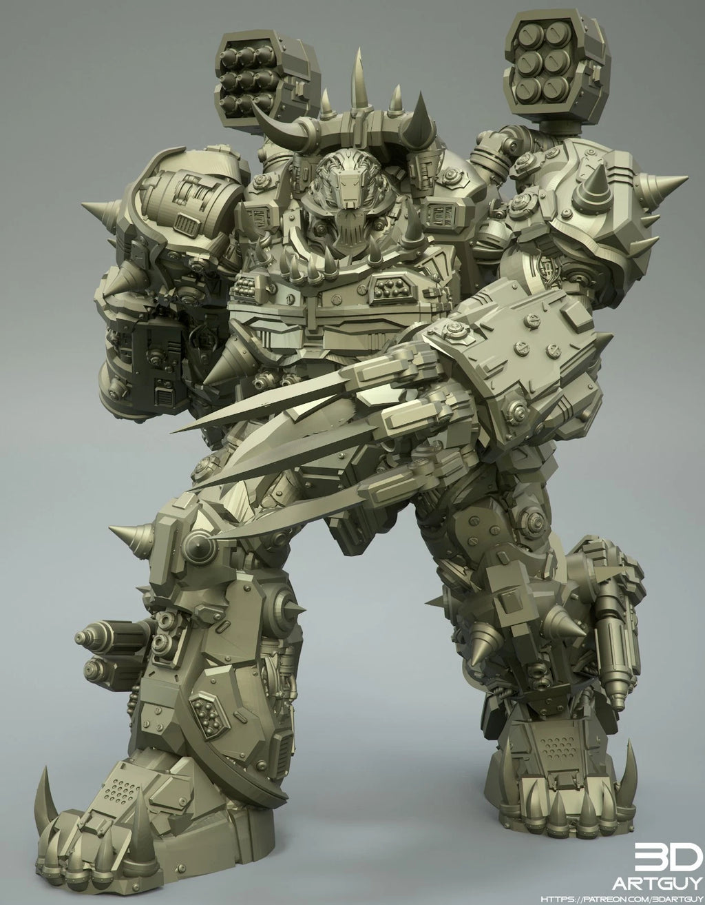 3dArtGuy- Orc War Machine 50mm