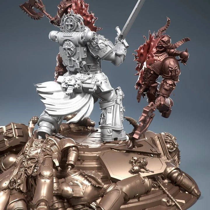 3dArtGuy- Goat Crusader 75mm Diorama Miniature