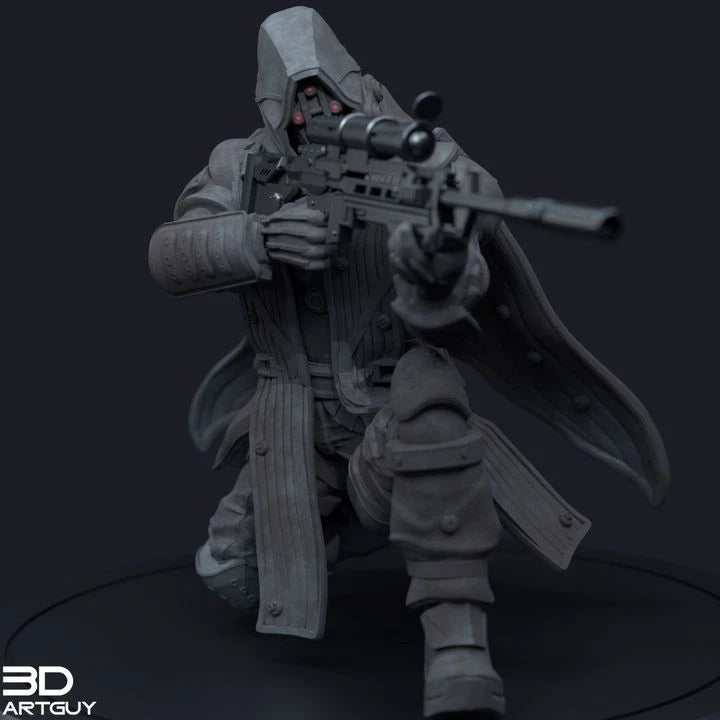 3dArtGuy- Sniper 32mm Miniature