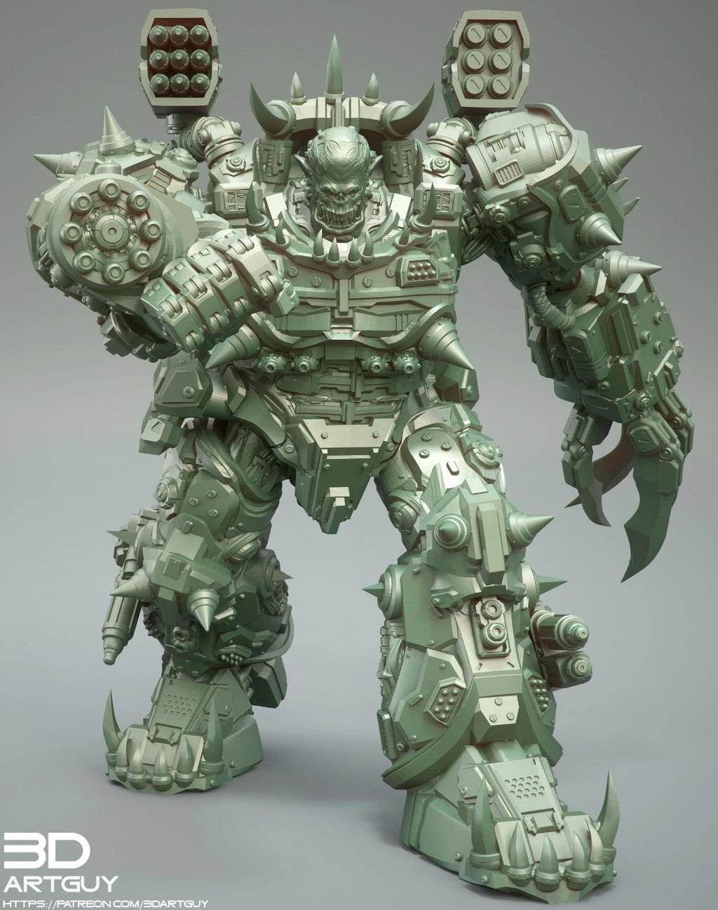 3dArtGuy- Orc War Machine 50mm