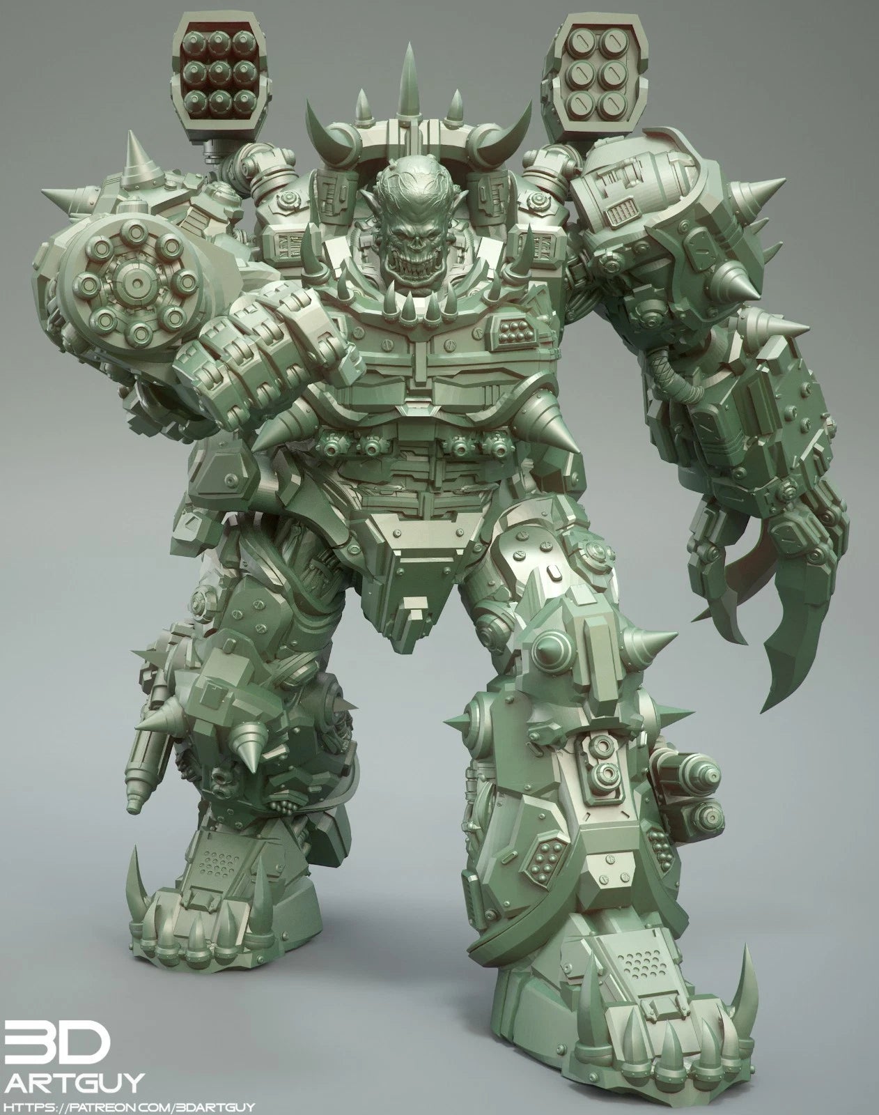 3dArtGuy- Orc War Machine 50mm