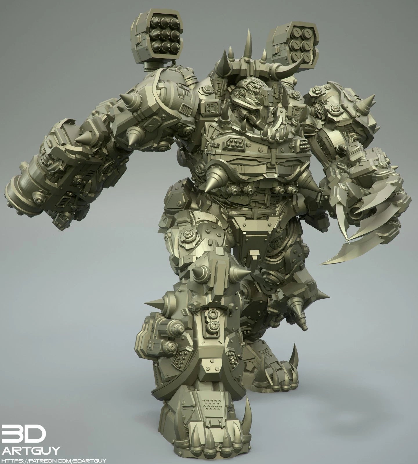 3dArtGuy- Orc War Machine 50mm