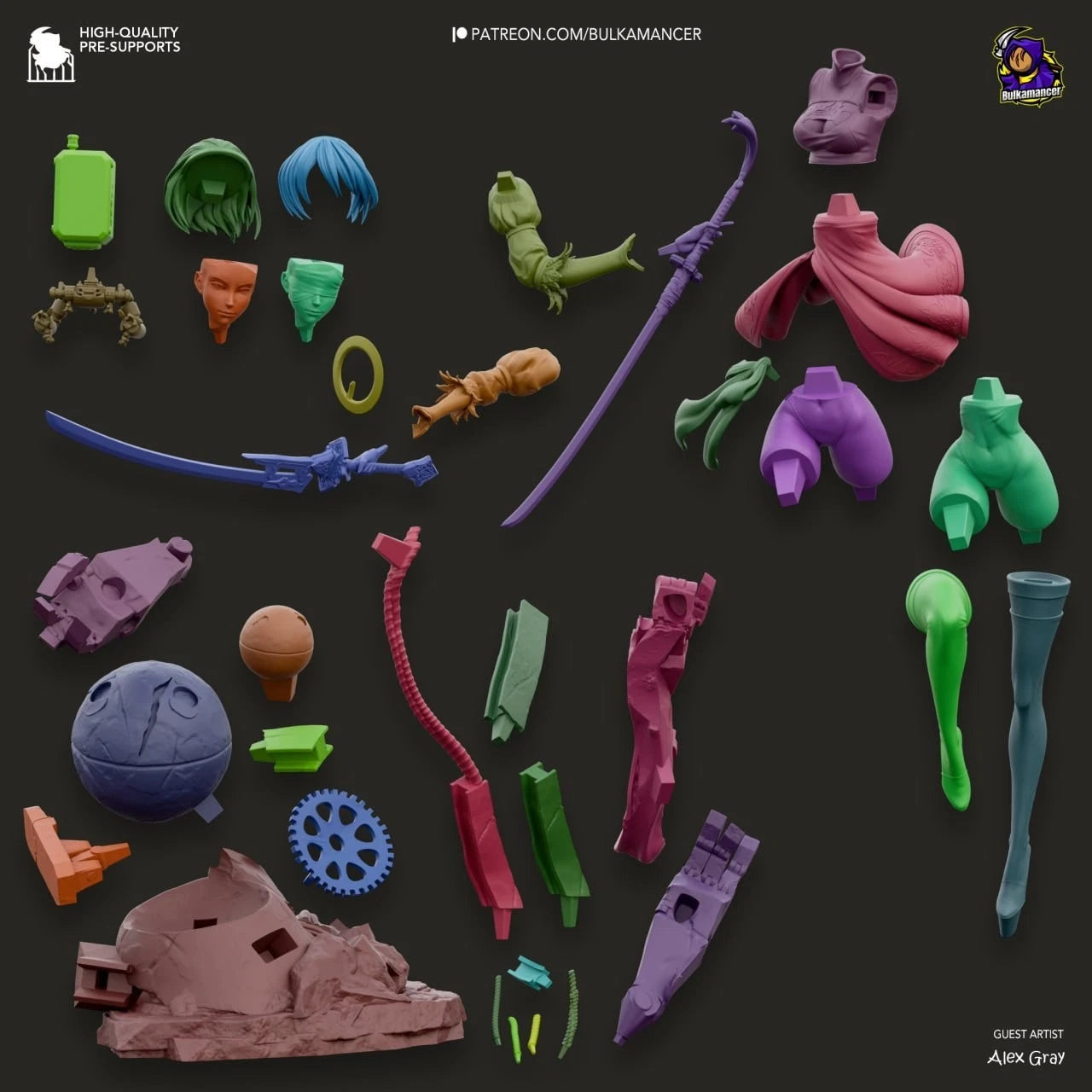 Bulkamancer Sculpts 2B 1/8TH Statue Unpainted