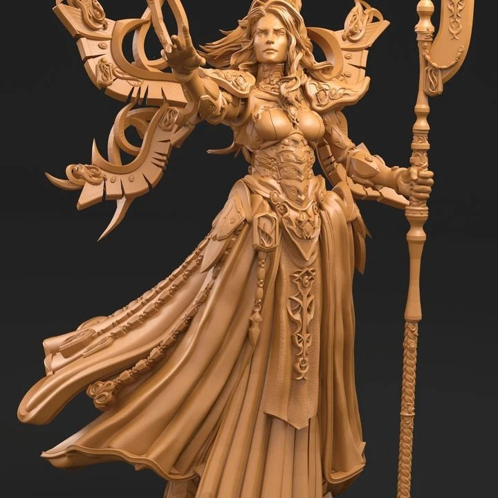 3dArtGuy- Space Elf Wizard 32mm Miniature