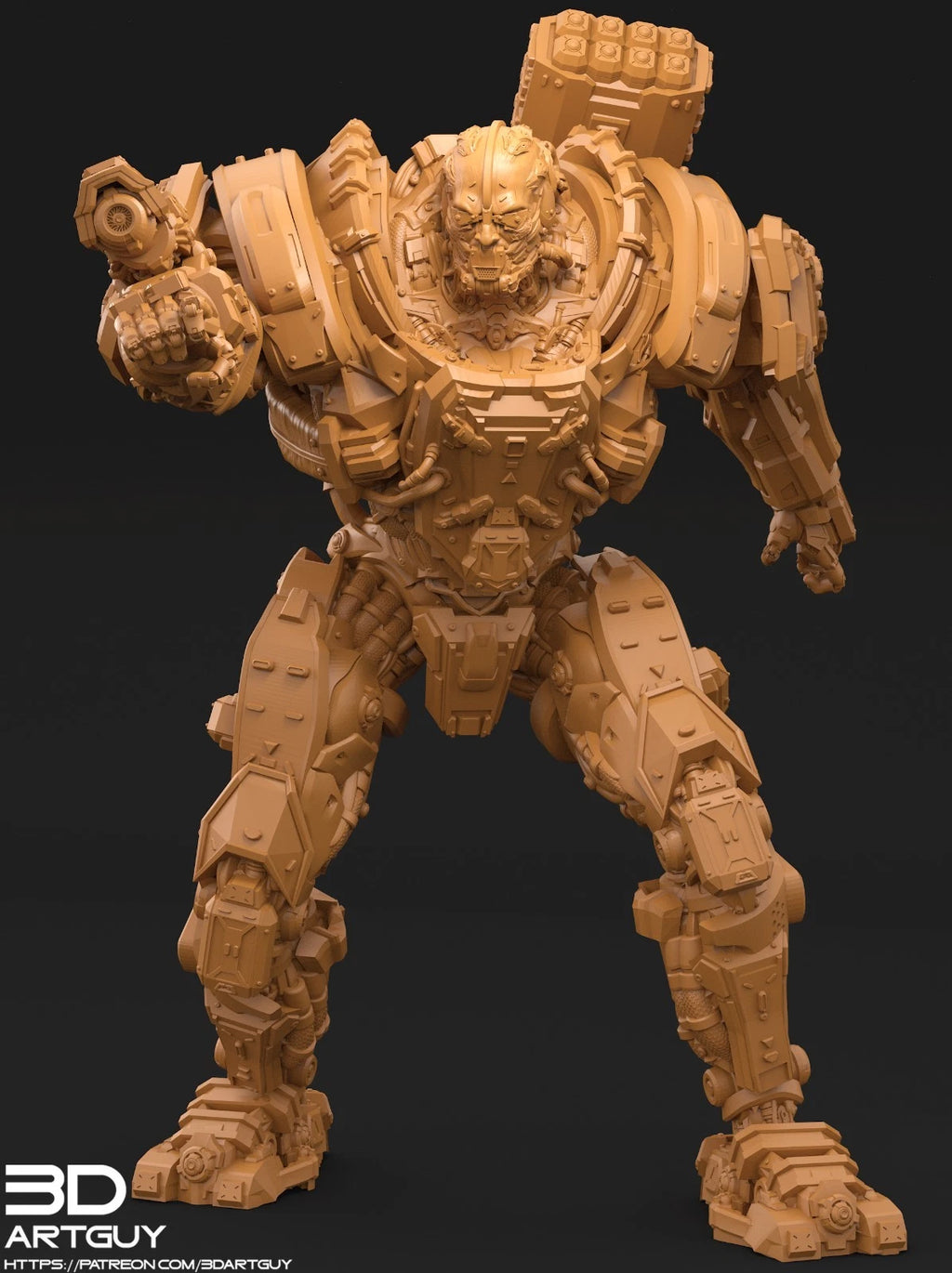 3dArtGuy- Cyberpunk Monster Diorama 100mm